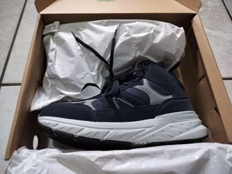 Size 9.5 Wide Basketball Shoes for Men, High Top Sneakers with Ankle Support Extra Wide Walking Shoes for Plantar Fasciitis & Flat Feet: New!