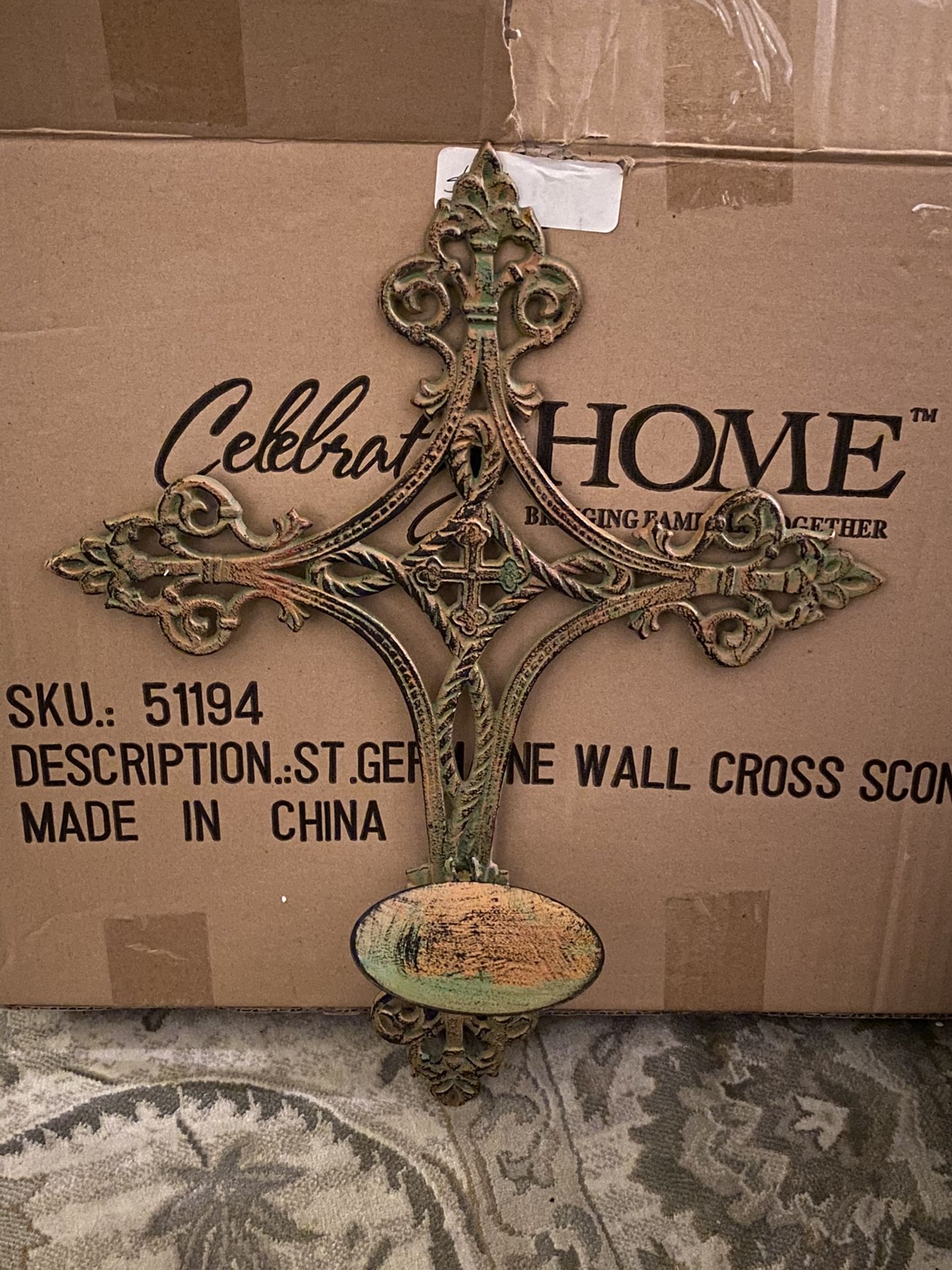 St Germaine Wall Cross Sconce