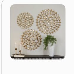 Metal Abstract Star Bust Wallpaper Gold 