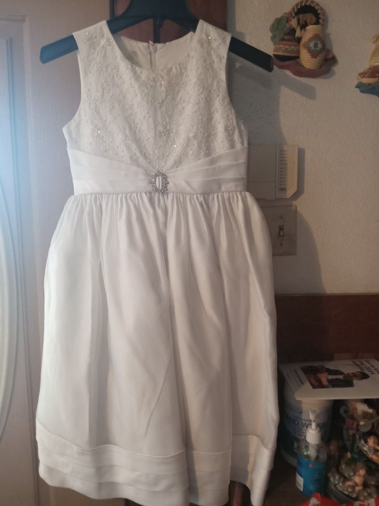 Little Girl White Dress 