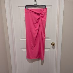 Lilly Pulitzer Size Medium Pink Long Leevy Cover Up Swim Skirt 
