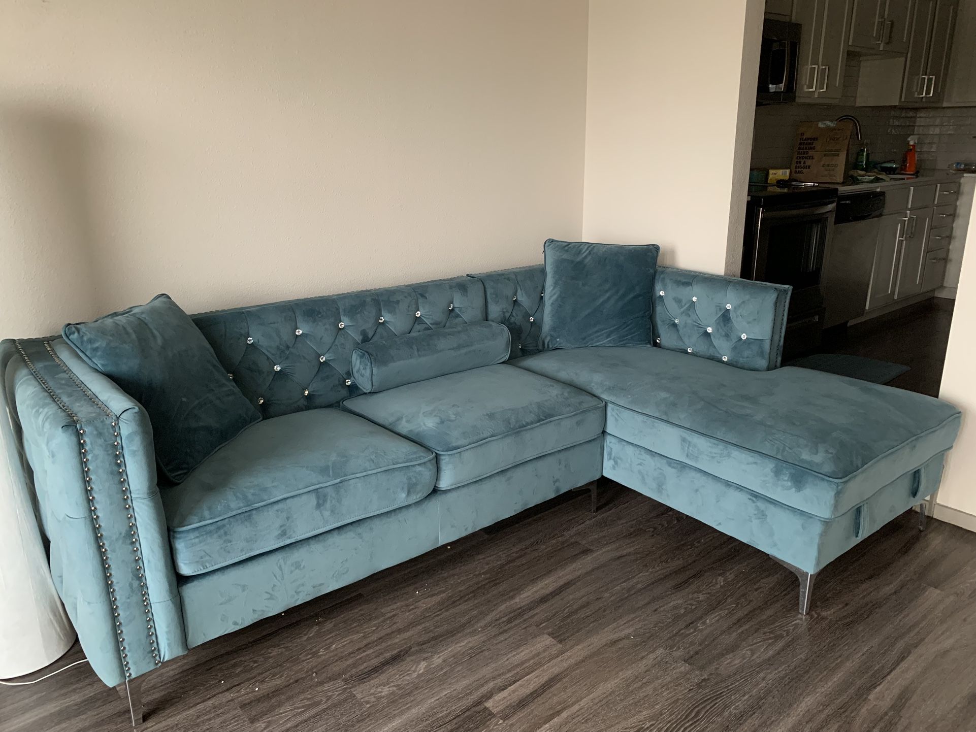 Beautiful Suede Sofa 