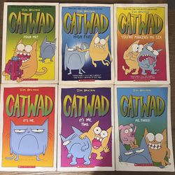 Jim Benton’s Catwad Series Books 1–6 Complete Paperback Set