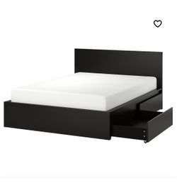 IKEA Full Bed Frame With 2 Drawers
