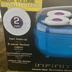 Infiniti Pro by CONAIR Instant Heat Tourmaline Ceramic Flocked 2 - inch Roller Setter