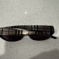 Burberry Plaid Small Frame Sunglasses 
