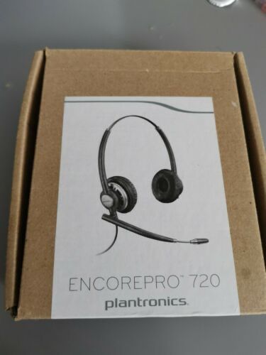 New Plantronics HW720 EncorePro Premium Binaural Over-the-Head Headset w/Noise Canceling Microphone