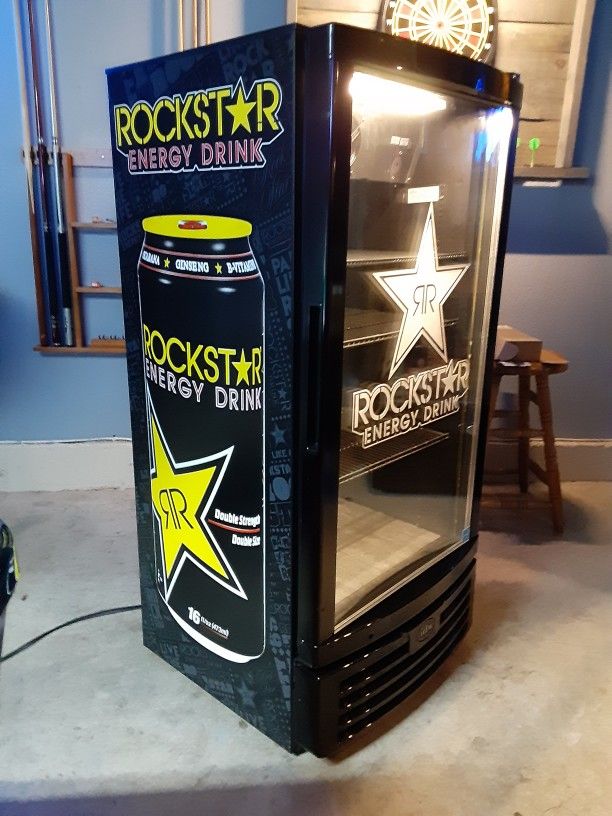 ROCKSTAR ENERGY DRINK MINI FRIDGE Party Refrigerator Cooler