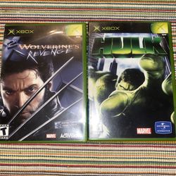 Wolverines Revenge/hulk  (Microsoft Xbox) CIB Very Clean Disc And Manual  