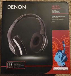 Wired Over-Ear Headphones, New Denon Music Maniac AH-D340