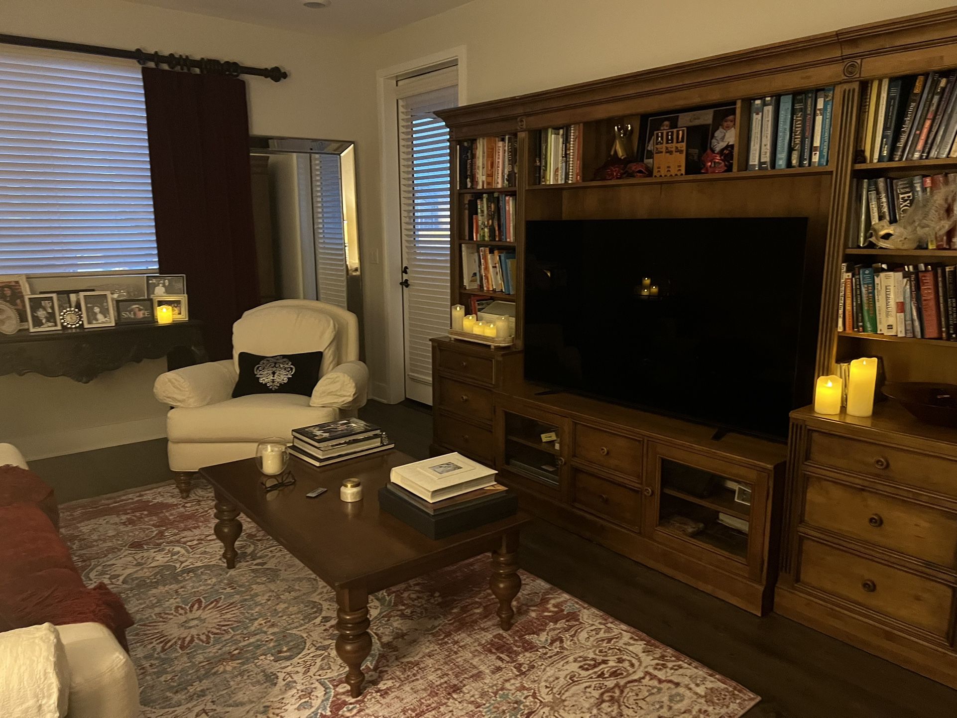 Ethan Allen Entertainment Center / TV Stand – Solid Wood