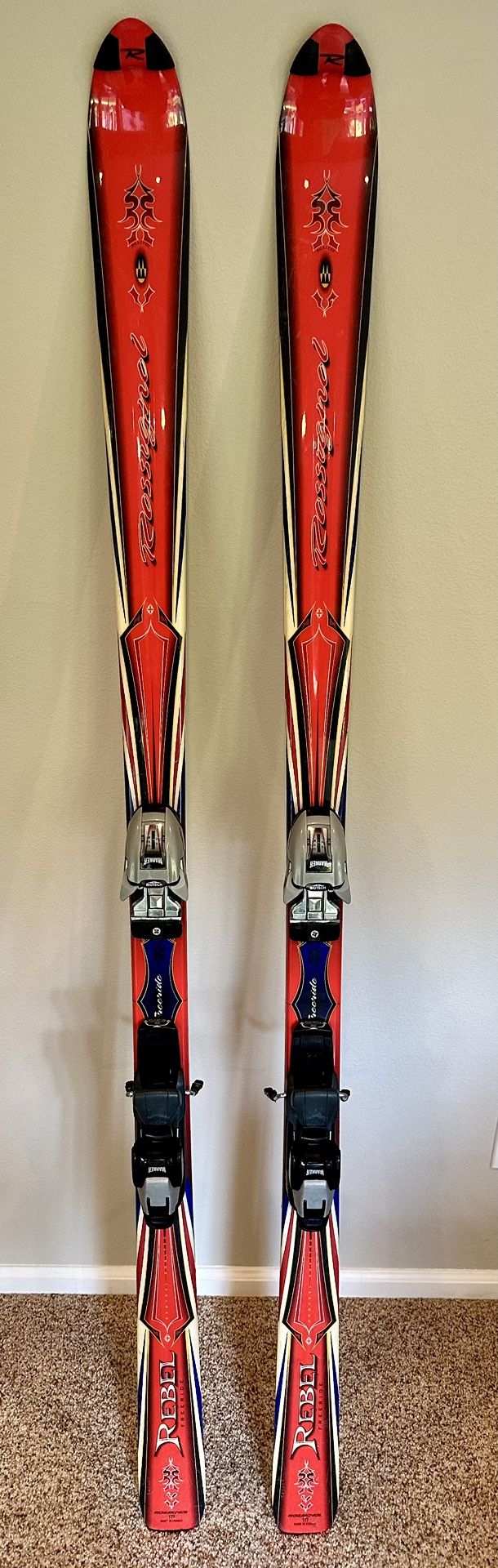 Rossignol Rebel 177 Skis With Marker Bindings