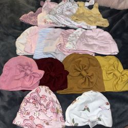 New Born Baby Girl Beanies