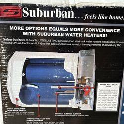 RV Water Heater SW10DE COMBINATION DIRECT SPARK IGNITION and ELECTRIC ELEMENT