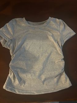 Classic Kids Ruched Short-Sleeve Tee - Heather Gray