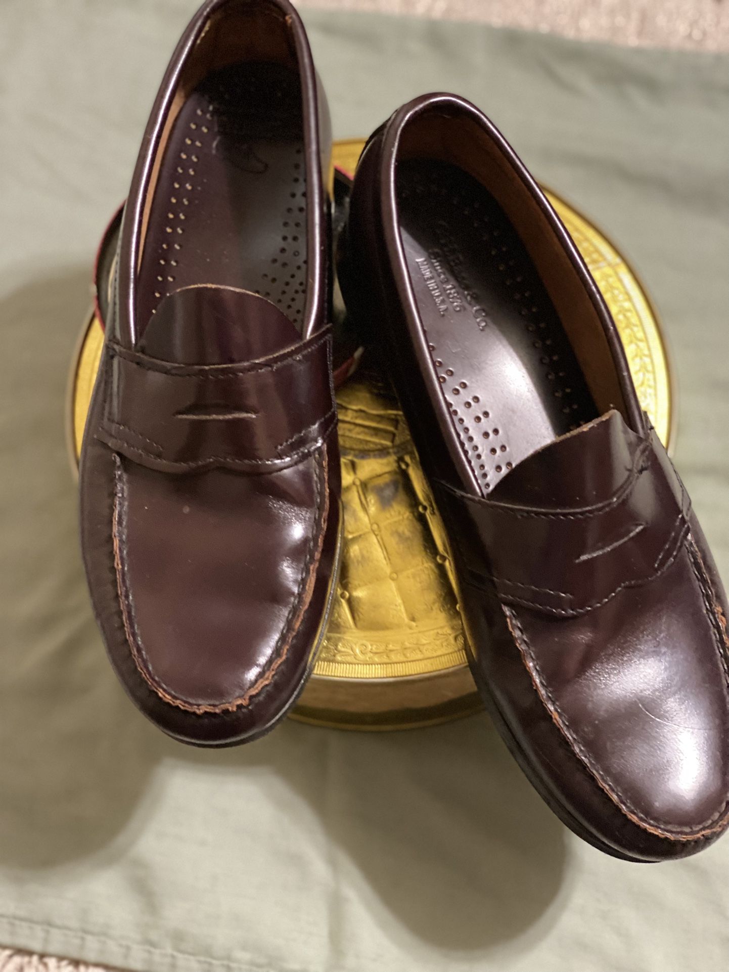 G.H.Bass & Co. Weejuns Leather Shoes Loafer Classic Slip-On Burgundy Size 11 Made in USA