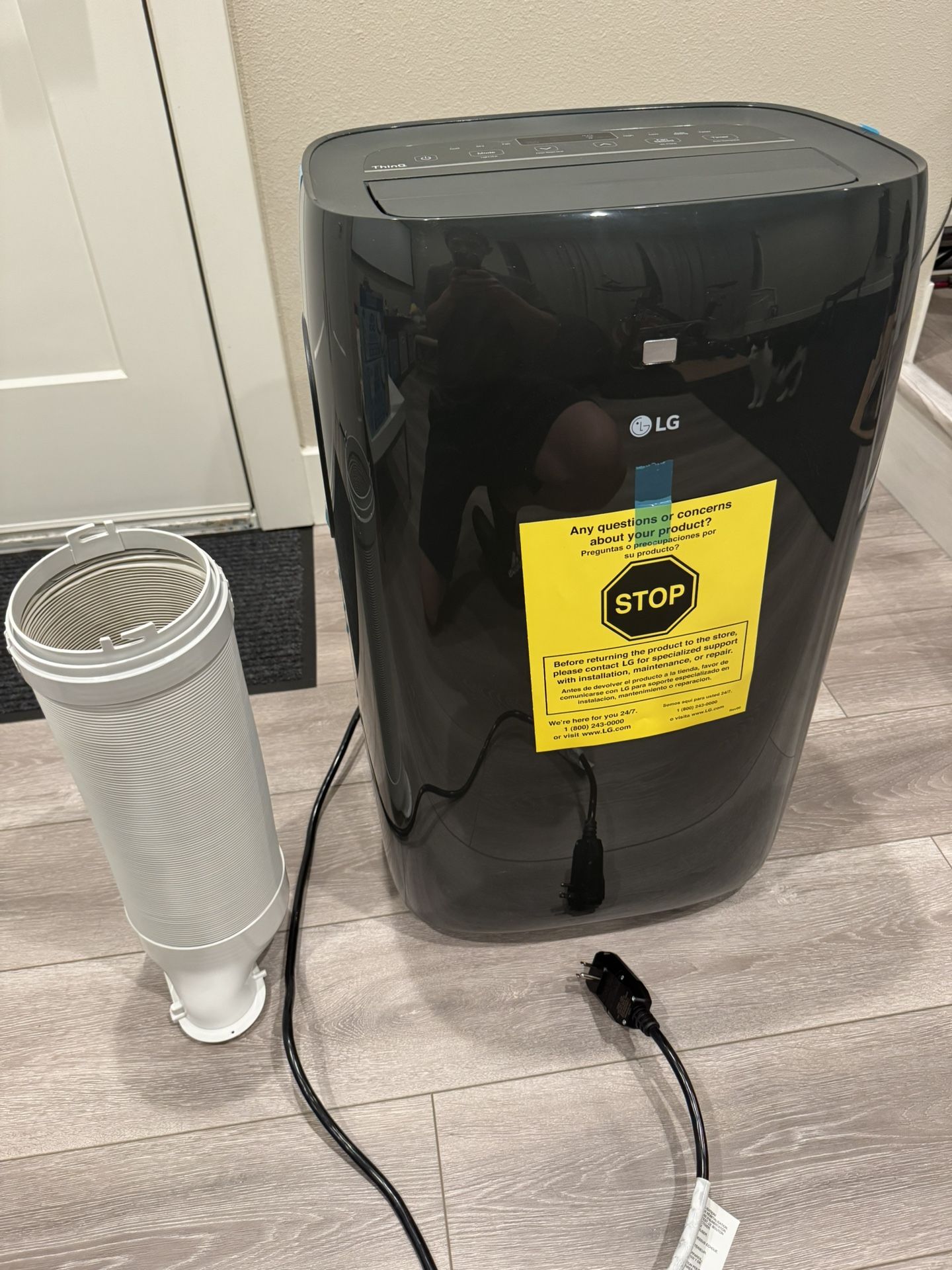 LG 8,000 BTU Smart Portable Air Conditioner.