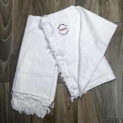 NWT 2 Hijab 100%Cotton White  42X82 Inch Made in Egypt  