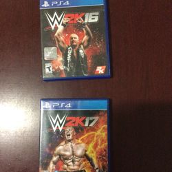 WWE 2k16 & 2k17 For The PS4