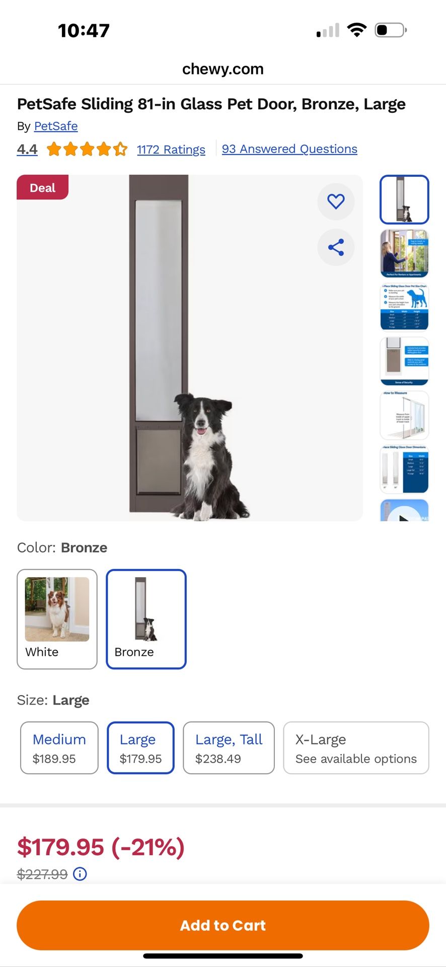 Used Pet Safe Dog Door