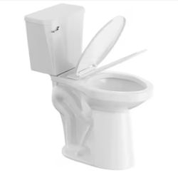 21 in. High Toilet 2-Piece 1.28 GPF Single Flush Elongated & Heightened Toilet in White (Seat Included)