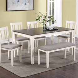 6pc Dining Room Table Set 