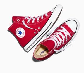 Converse Chuck Taylor All Star Hi Tops Size Men 6.5 Women 8.5 Red Sneaker Shoe