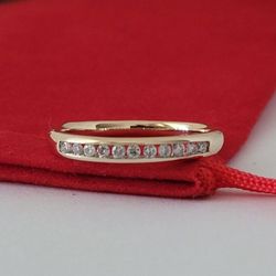 ❤️10k Size 7 Beautiful Solid Yellow Gold Genuine Diamonds Band Ring!/ Anillo de Banda de Oro con Diamantes Genuinos! 👌🎁Post Tags: 10k 14k