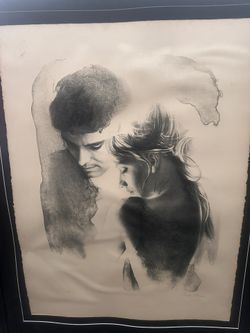 Sandu Liberman “Newlyweds” Signed A/P Artist’s Proof Lithograph – Framed