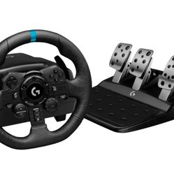 Logitech - G923 Racing Wheel and Pedals for PS5, PS4 and PC - Black