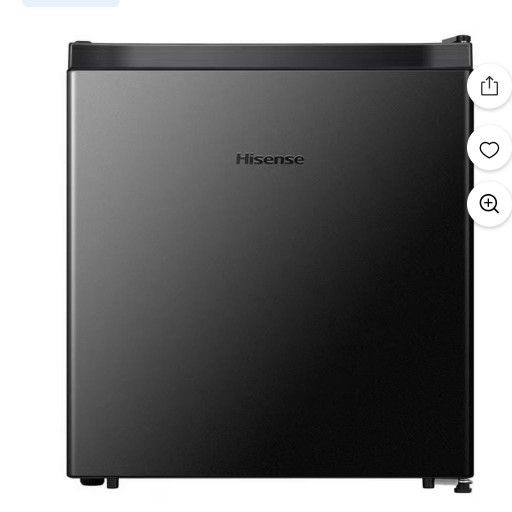 Hisense 1.6 Cu ft Single Door Mini Fridge, Black,