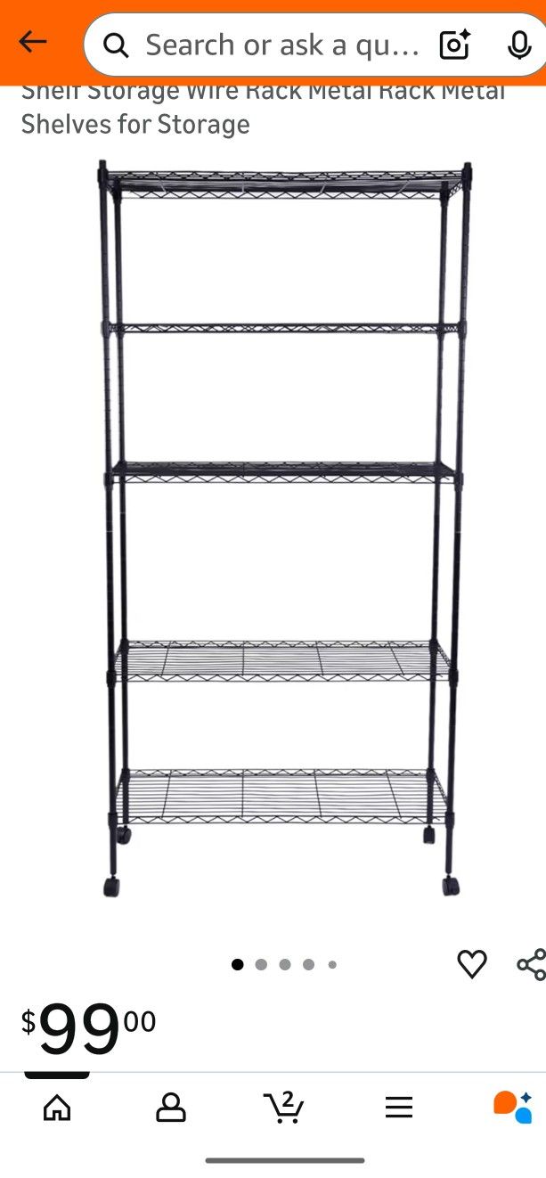 Storage Shelves Utility Shelf Rack With Wheels