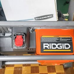 Ridgid Tile Saw!