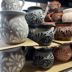 Cielito Lindo design Coffee Cups. Artisanal Barro Cups For Drinking! Each One!!