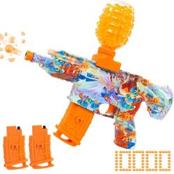 Automatic Shooting Gel Water Ball Foam Blaster with 10000 Gel Water Balls for Backyard Fun Outdoor Activities Or Boys and Girls Ages 12+ Fighting Shoo