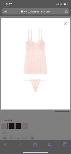 Victoria’s Secret wicked unlined sheer babydoll small