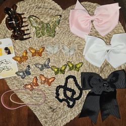Hair Accessories Butterfly Claw Clips Hair Bows Hair Ties 