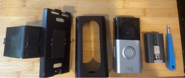 Ring camera battery plus with anti theft mount