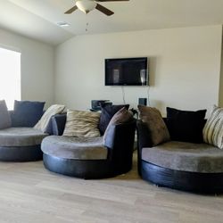 3 Round Couches 