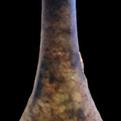 Vintage Japanese Antique Bronze Tear Drop Verdigras  Vase