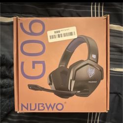 NUBWO G06-BT Wireless Gaming Headset Bluetooth 2.4GHz Boom Mic Very PERI