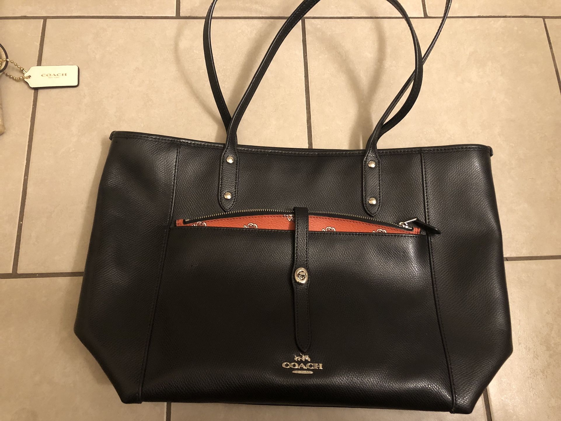 Coach Purse (black) & Wallet (red)