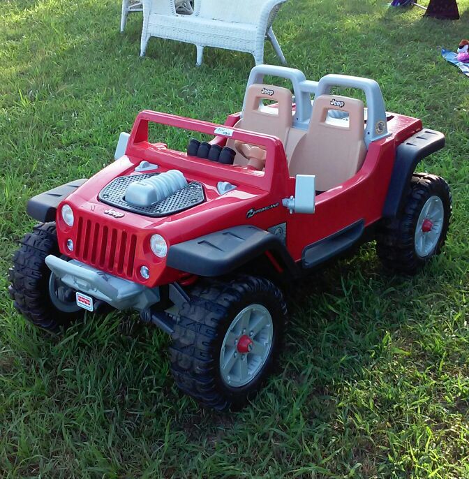 Jeep, Children's ride-on Jeep Hurricane by Power Wheels, Red, 12V, Great Shape!