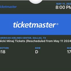 Nicki Minaj Tickets May 11th