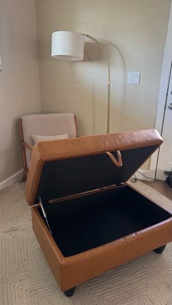 Leather Ottoman | Furniture