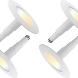 4-Pack 5/6 Inch 5CCT Retrofit LED Recessed Lighting,Selectable 2700K/3000K/3500K