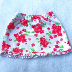 ✨ 6-12 MO JANIE AND JACK FLORAL SKIRT TERRY CLOTH SPRING SKIRT✨