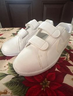 White Velcro Sneakers size 11c