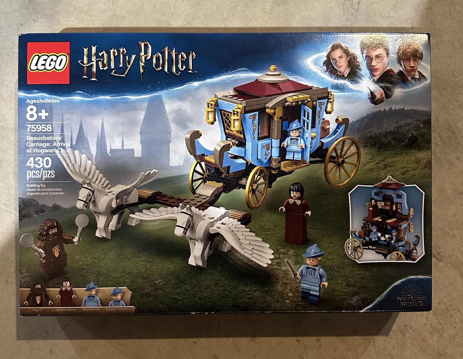 Brand New *Retired* LEGO Harry Potter Beauxbatons’ Carriage: Arrival at Hogwarts (Item #: 75958)