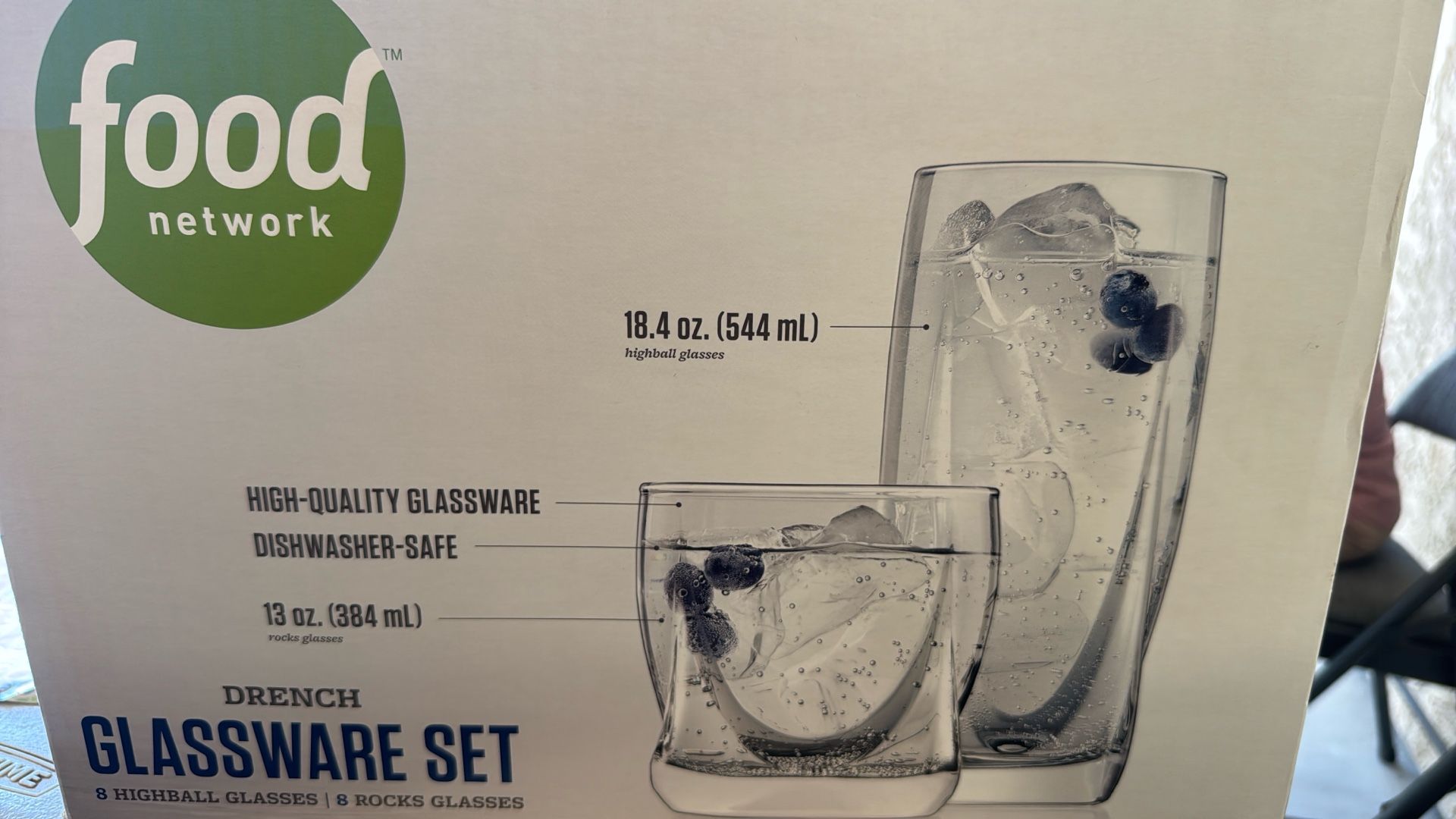 Glass Ware /drink Set 8 Pc